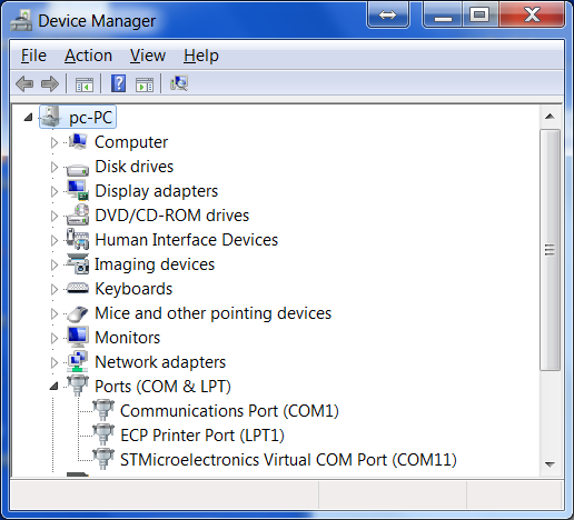 Device Manager screenshot