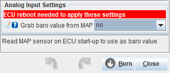 Analog Input Settings