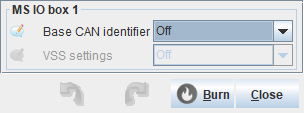 CAN MS IO-Box Settings