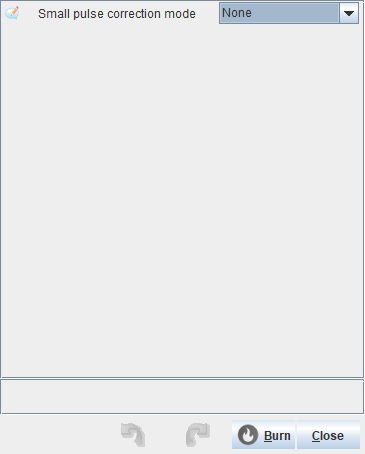 Injector small-pulse correction