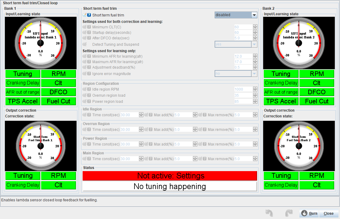 Short term fuel trim/Closed loop