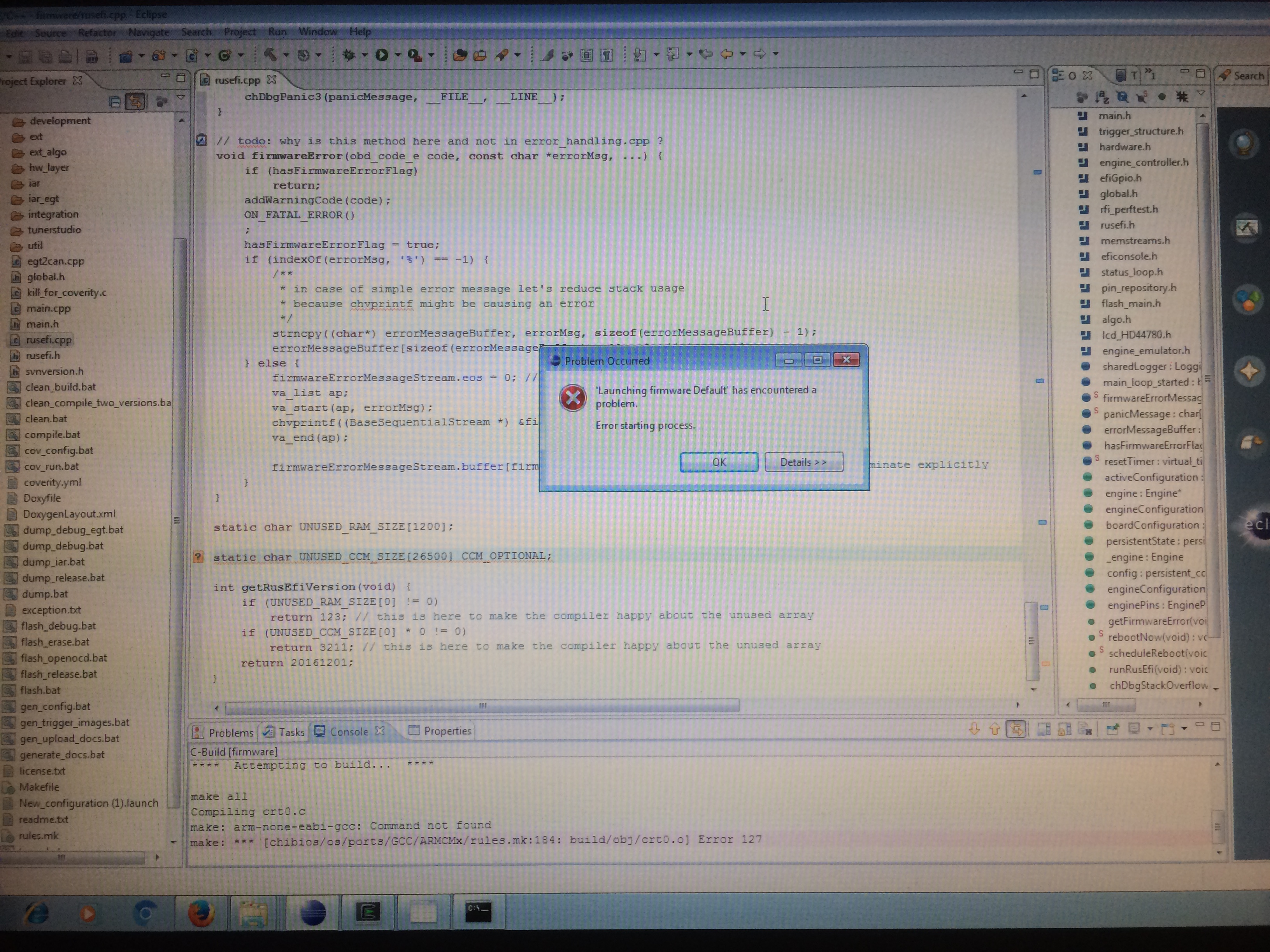 Eclipse Rusefi compile project error.JPG