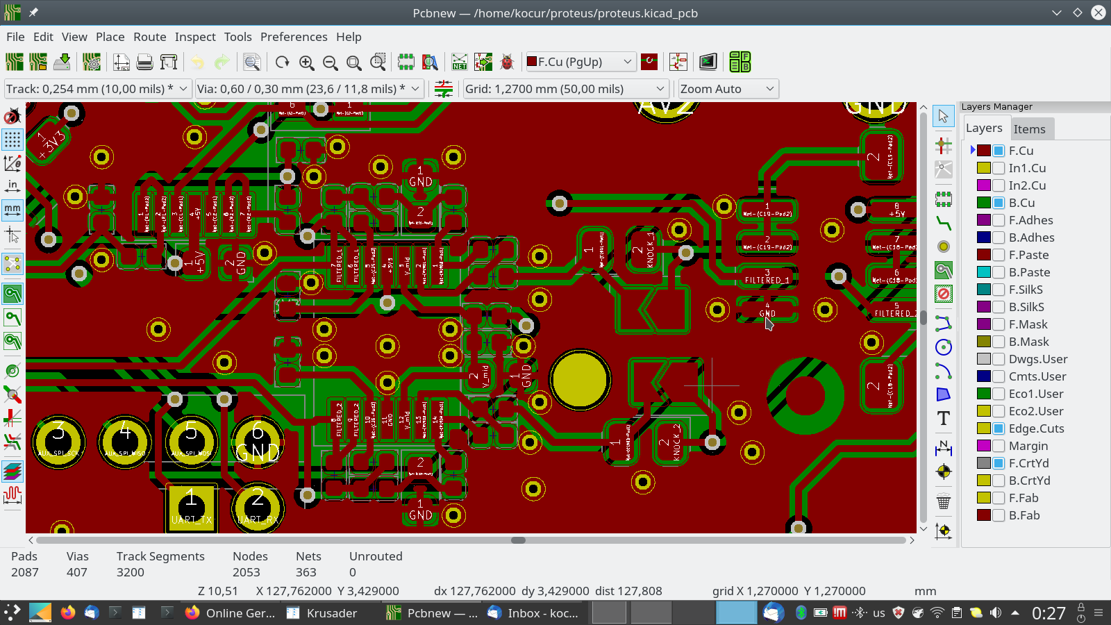 Kicad after &quot;B&quot; ..